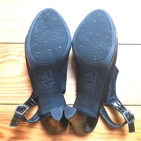 Life Stride Soft System Black Open Toe Heels, EUC, 7.5 - Picture 14 of 15